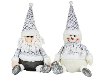 Фігура новорічна Santa Snowman, 38см (ціна за 1шт)