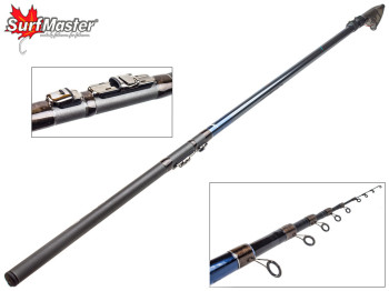 Удочка Surf Master "Magna" карбон, 9 колец, 7-секционная 4,5м, 20-30г