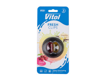 Освіжувач повітря Vitol Fresh Clips Cherry + Vanilla, кліпса