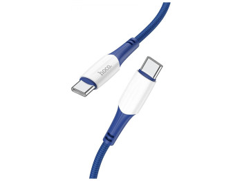 Кабель USB Hoco X70 Ferry 60W Type C to Type C Колір Синiй
