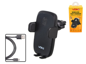 Тримач мобільного телефону VOIN WCV-7006D з бездротовою зарядкою QC2.0