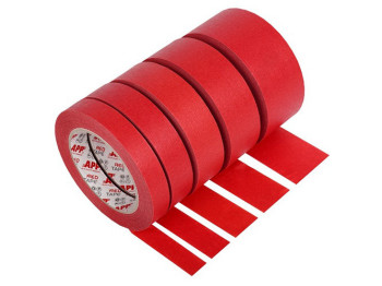 Стрічка малярська водонепроникна APP Red Tape 18ммх45м 110°С (070251)