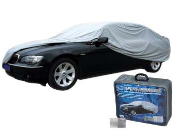 Тент автом. CC13401 M сірий з підкладкою PEVA+PP Cotton/432х165х119 к.з.