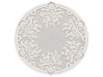 Серветка сервірувальна мереживна Classic Lace, молочно-біла, 40 см