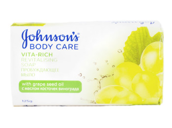 Мыло твердое Johnsons Body Care "Vita Rich" с маслом виноградной косточки 125гр