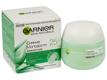 Крем для обличчя денний Garnier Skin Naturals "Сяйво молодості" 25+ 50мл