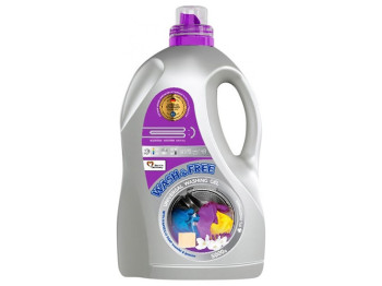 Гель для стирки WASH&FREE универсальный, жасмин и лаванда с марсельским мылом, 5л