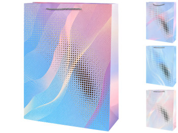 Пакет подарунковий паперовий Shine, розмір S, 18×23×10 см, 4 дизайни (ціна за 1шт)