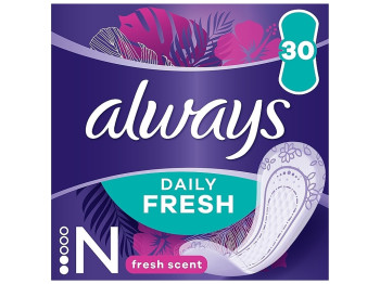 Прокладки гігієнічні щоденні Always Daily Fresh Normal Single Свіжий аромат, 30шт