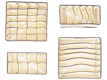 Коробка-органайзер, для хранения белья (цена за 4 предмета) 32х32х10см