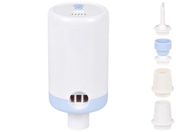 Насос для вакуумних пакетів USB, електричний, з насадками, пластик, метал, 8×6,5 см