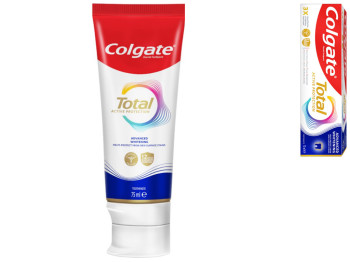 Зубная паста Colgate Тотал Комплексное отбеливание, 75мл