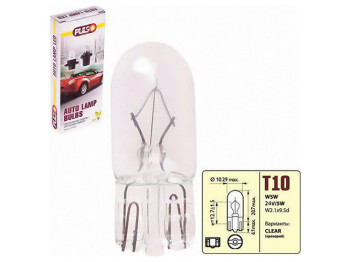 Лампа Pulso габаритна, T10, W2,1x9,5d, W5W, 24В, 5Вт clear, 1шт (LP-24242)