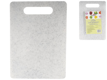 Доска разделочная пластиковая Stenson Marble ultra прямоугольная 34,5х24,5см