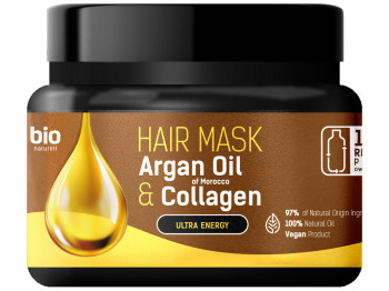 Маска для волос Bio Naturell Argan Oil Ультраэнергия, с аргановым маслом и фитоколлагеном, 295мл