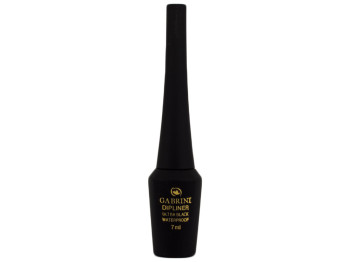 Рідка підводка для очей GABRINI Dipliner ULTRA black waterproof водостійка 7мл