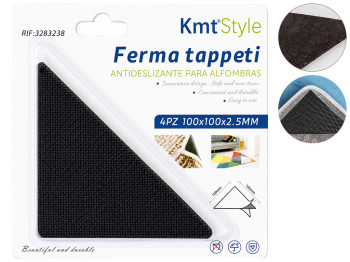 Противоскользящие накладки для ковров KmtStyle треугольные, 10×10 см, (цена за 4 шт)