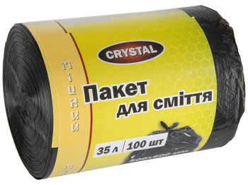 Пакети для сміття Crystal міцні 35л 100шт