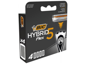 Касети змінні BIC Flex 5 Hybrid 5 лез (ціна за набір 4шт)