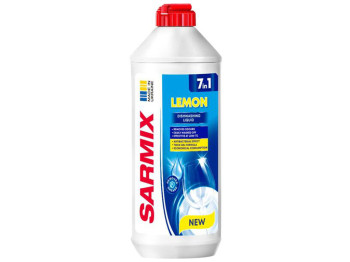 Гель для миття посуду Sarmix, лимон, 7 в 1, антижир, 900 мл