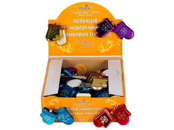 Елочные игрушки "Рукавички" 10см 2шт/наб