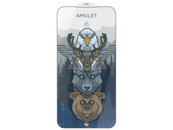 Захисне скло AMULET 2.5D HD Antistatic for iPhone 13/13 Pro/14 Колір Black