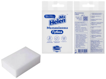 Губка меламиновая Ms Helen, 10×7×3см, цвет белый