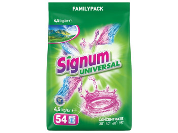Пральний порошок для всіх типів білизни Signum Universal, 4.5 кг