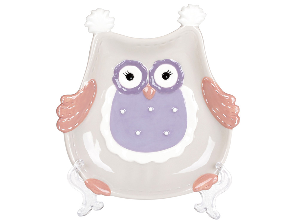 Блюдо керамічне Совушка, 19см
