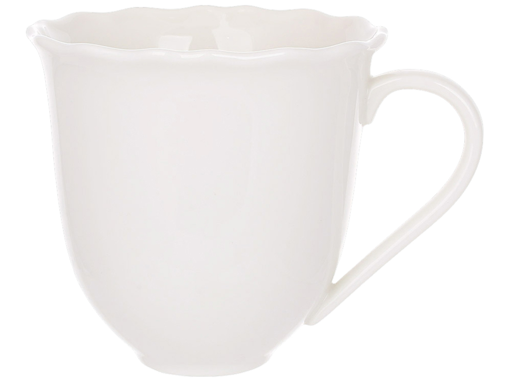 Чашка фарфоровая белая Pure White, 350мл