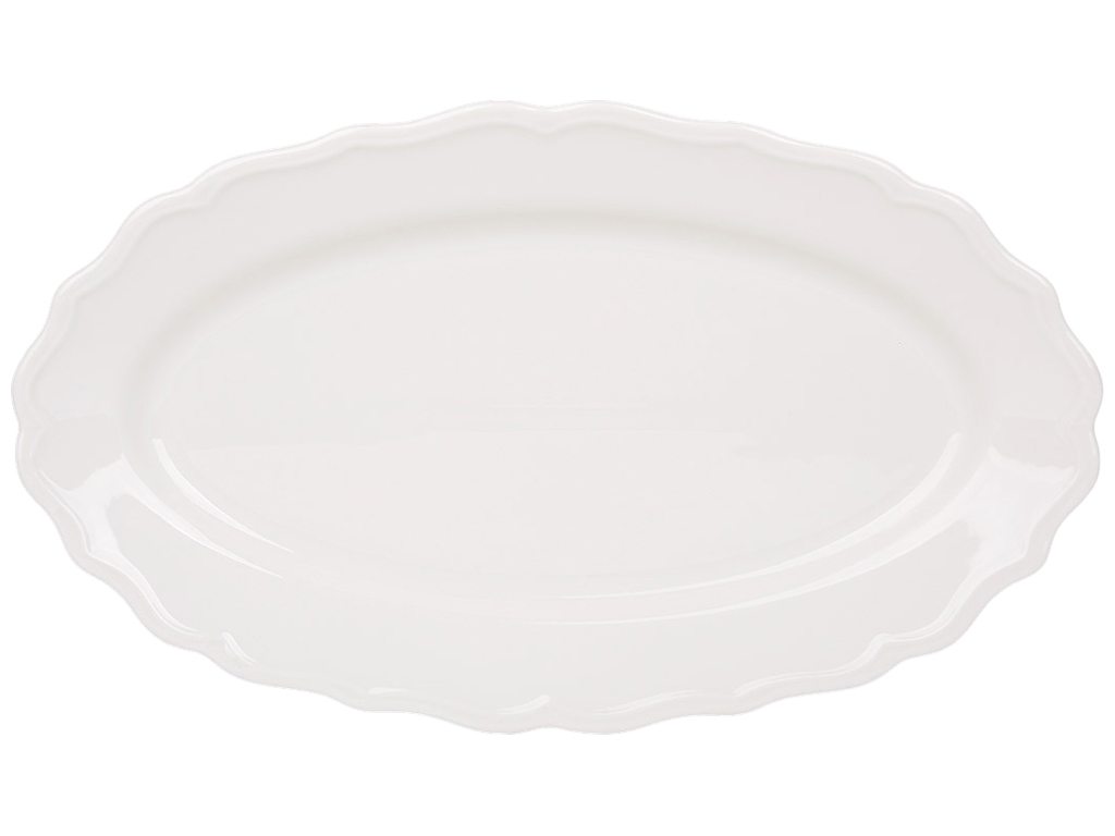 Блюдо овальное фарфоровое Pure White, 36×21см