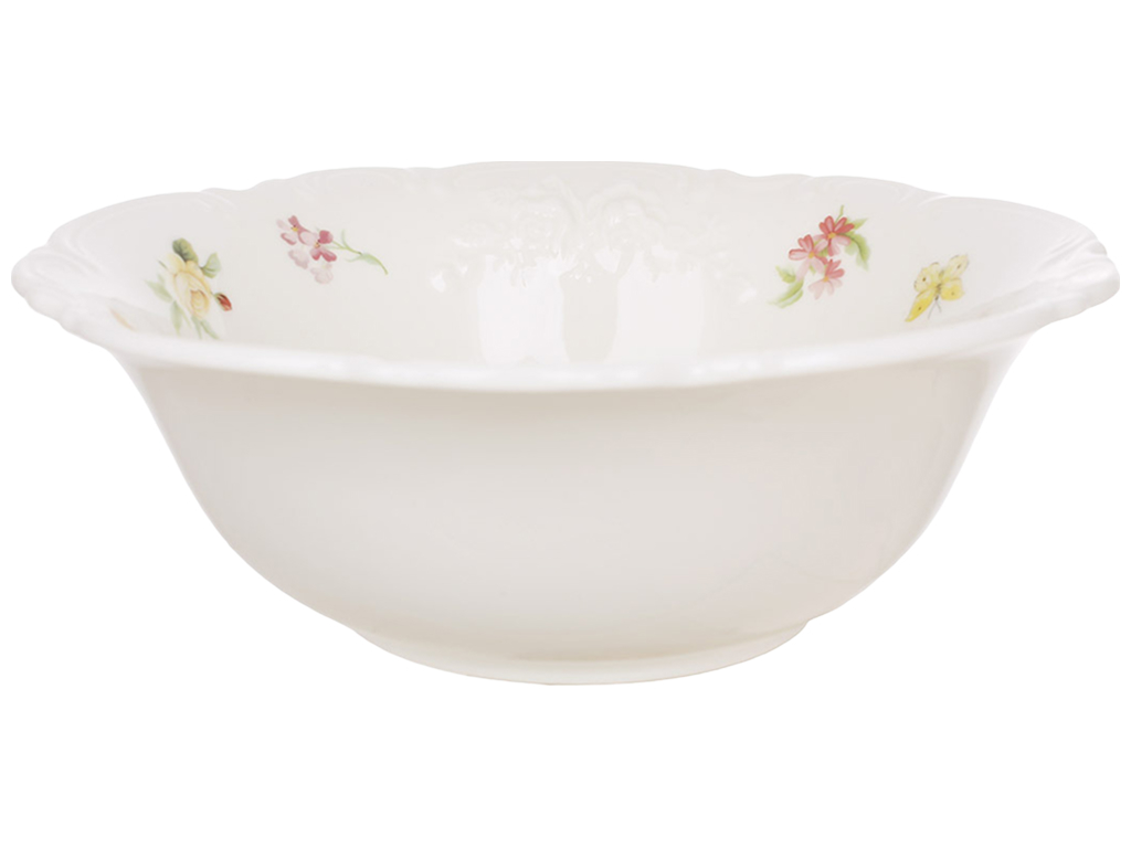 Салатник Chateau Roses Collection, порцеляновий, різнокольоровий, 1,2 л