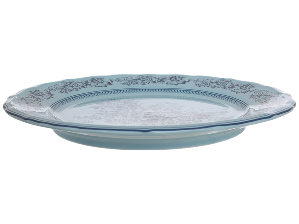 Тарілка Heritage Toile Collection порцеляна, бірюзового кольору, 27×2,5 см