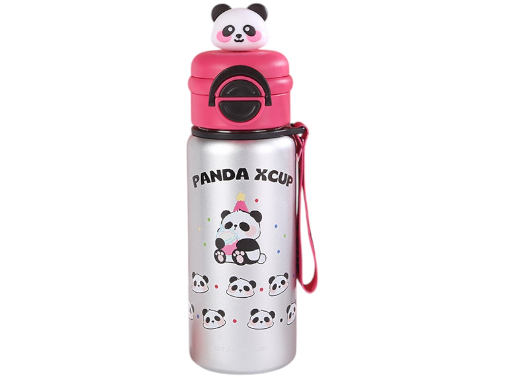 Термос детский Panda Xcup, нержавеющая сталь, 550мл, 14х7,3см, 4 дизайна (цена за 1шт)
