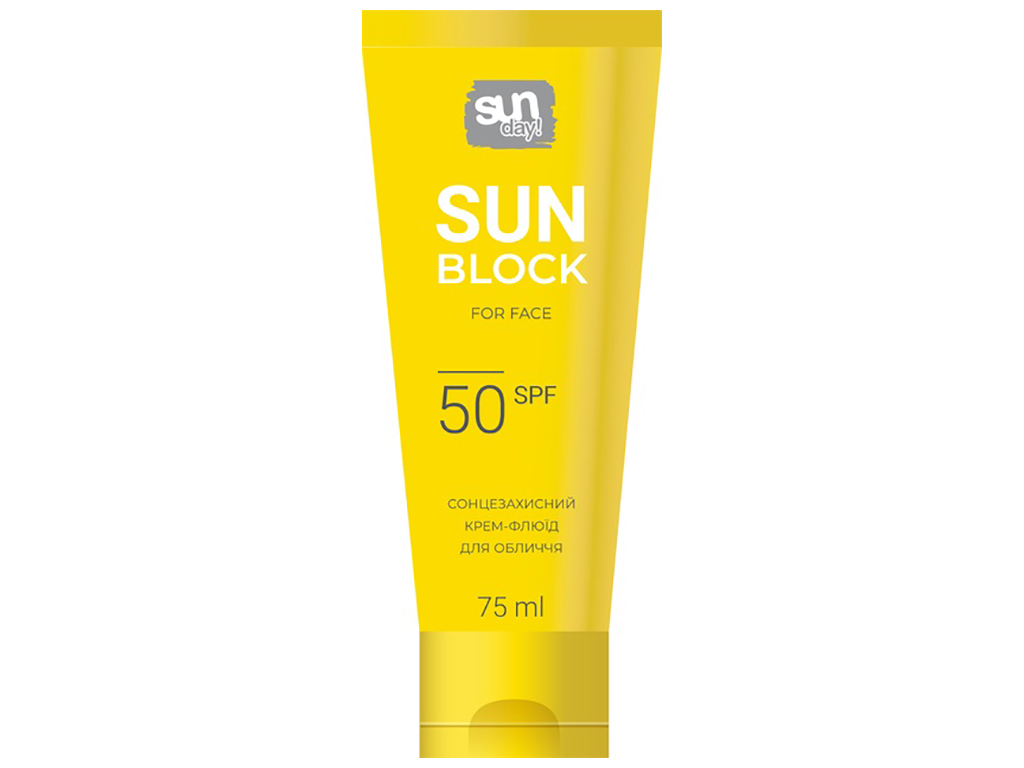 Солнцезащитный крем-флюид для лица Sun Day SPF-50, 75мл