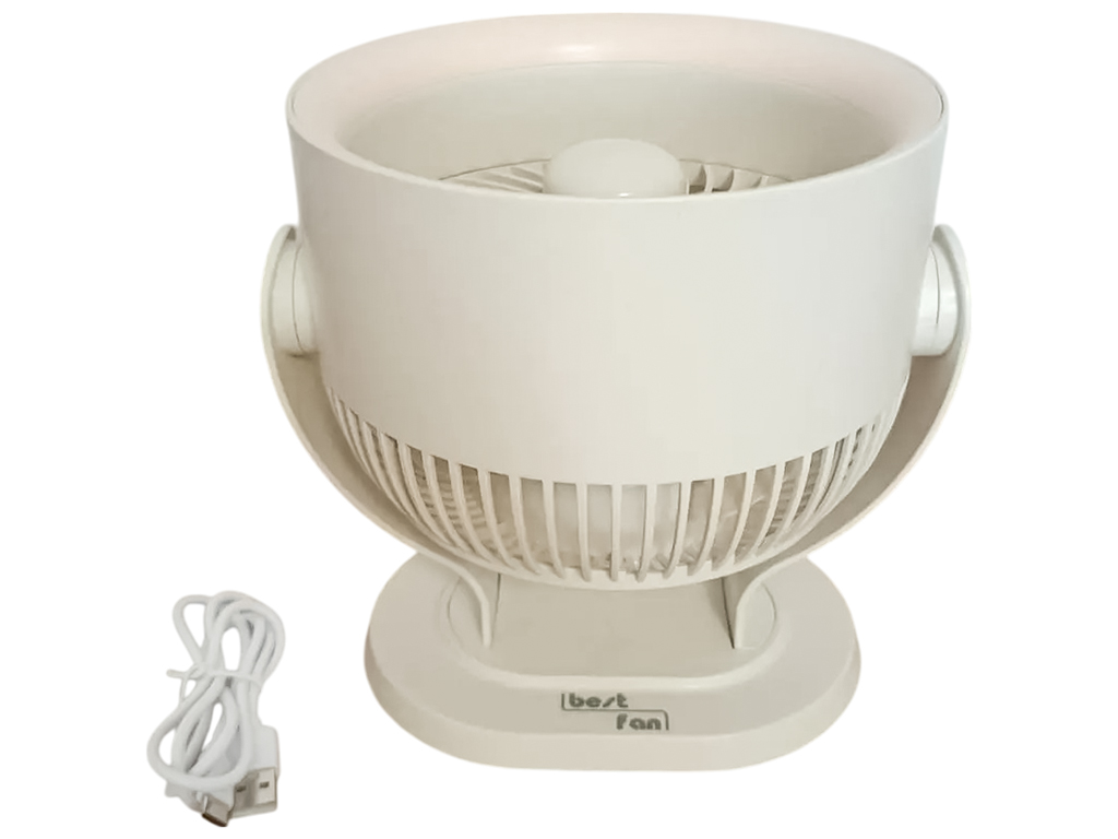 Настільний вентилятор Best Fan, 5 вт, usb type-c, акумуляторний, 3 швидкості, діаметр 15см