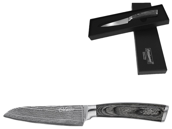 Ніж Santoku Maestro Damascus малий лезо 12см