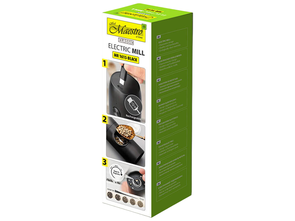Измельчитель электрический Maestro USB, 18см