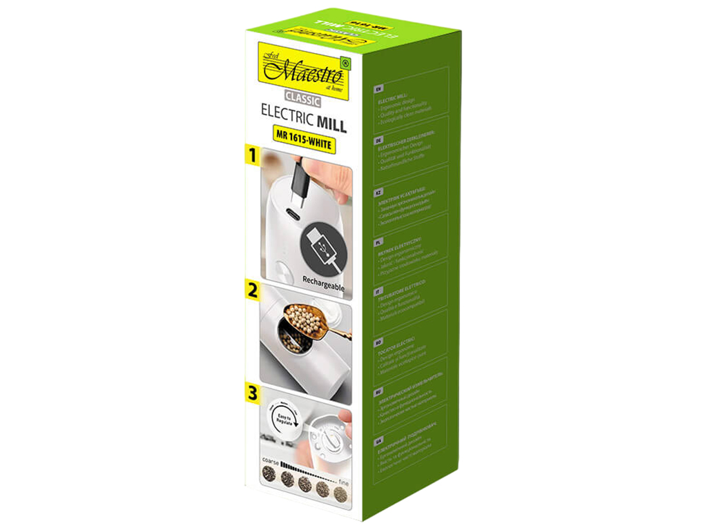 Измельчитель электрический Maestro USB, 18см