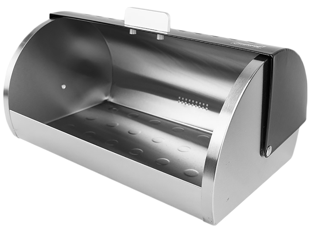 Хлебница Maestro нержавеющая сталь, черная 38х24,5х18,5см