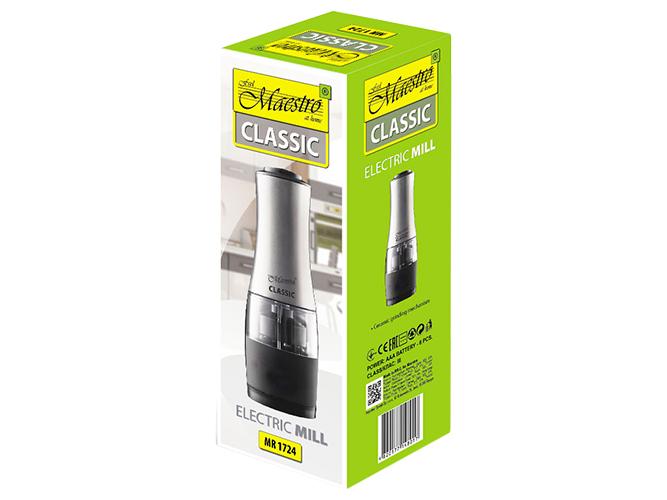 Измельчитель для перца и соли электрический Maestro 2в1