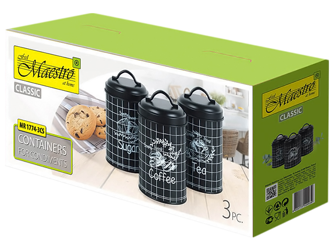 Набір ємностей Maestro Simple Living (ціна за набір 3шт)