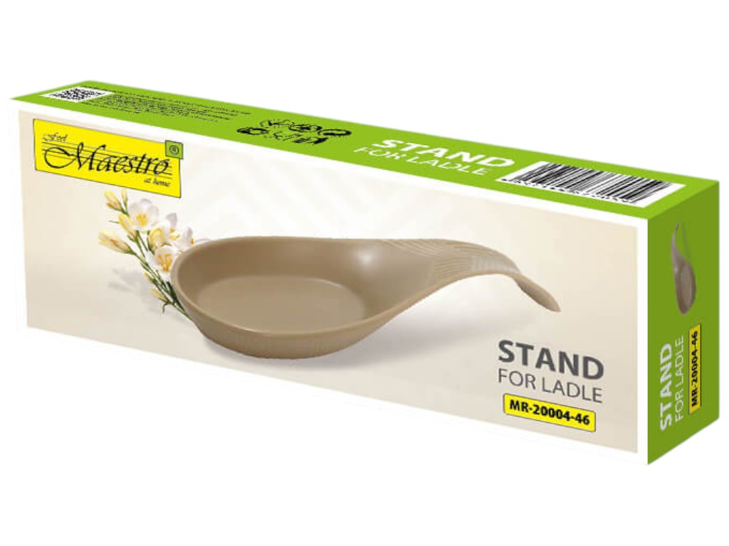 Подставка под половник Maestro Geometry Beige, керамика, 22×8×3,5см, цвет бежевый