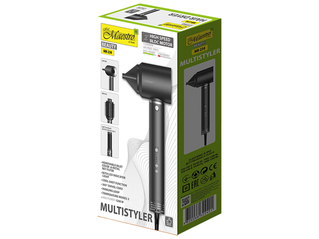 Мультистайлер Maestro 3в1, 1200Вт