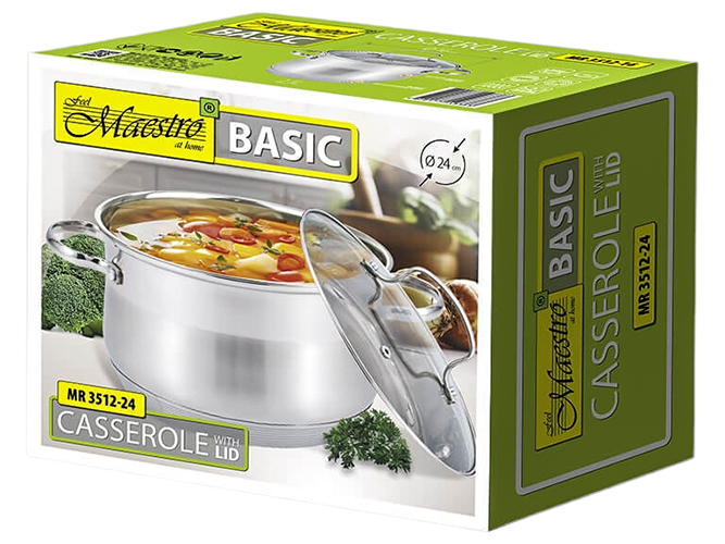 Кастрюля Maestro Basic, 26см, 8,2л