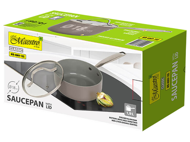 Ківш із кришкою Maestro Ceramic, 1,9л