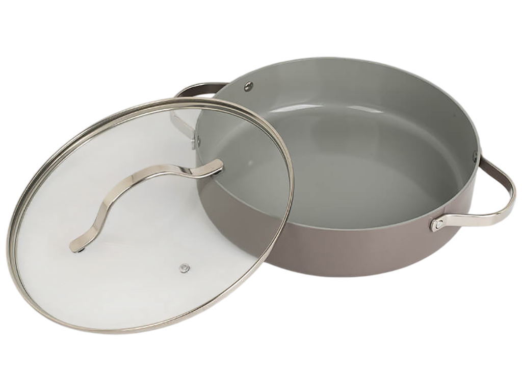 Кастрюля Maestro Shallow, с крышкой, 3,9л