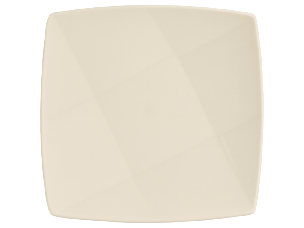 Тарелка квадратная пластиковая Сакура, 21,5×21,5см
