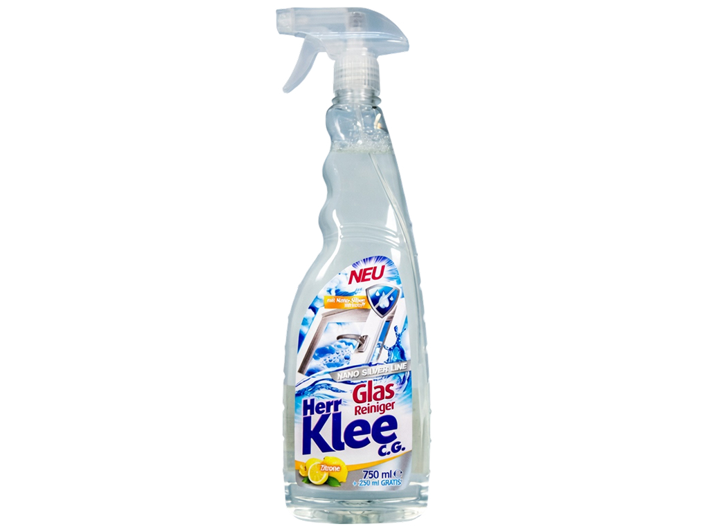 Засіб для миття скла Herr Klee Glas Reiniger Лимон спрей, 750 мл