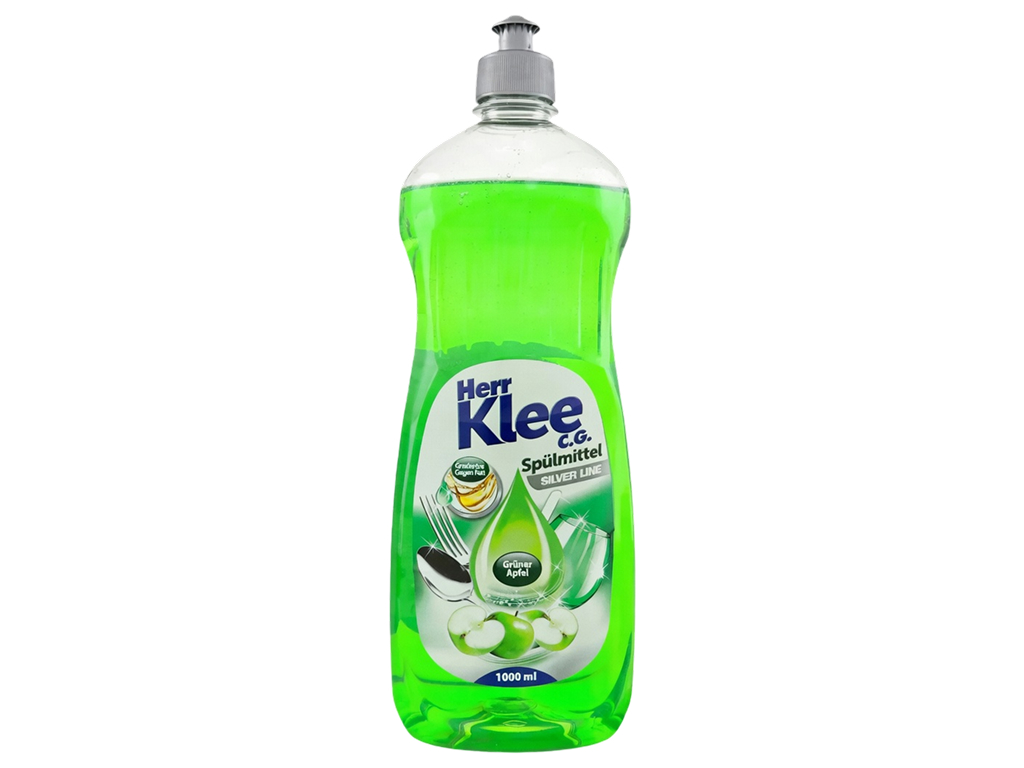 Засіб для миття посуду Herr Klee Silver Line Зелений яблуко, 1 л